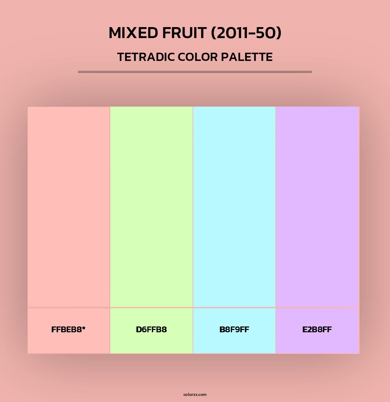 Mixed Fruit (2011-50) - Tetradic Color Palette
