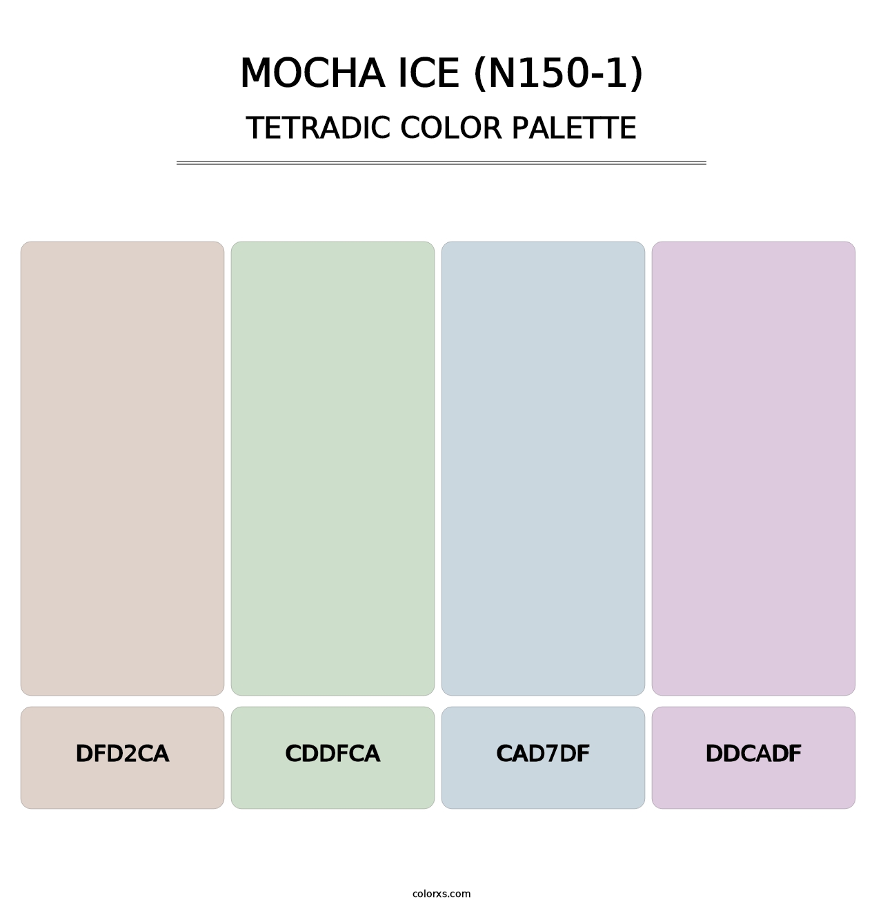 Mocha Ice (N150-1) - Tetradic Color Palette