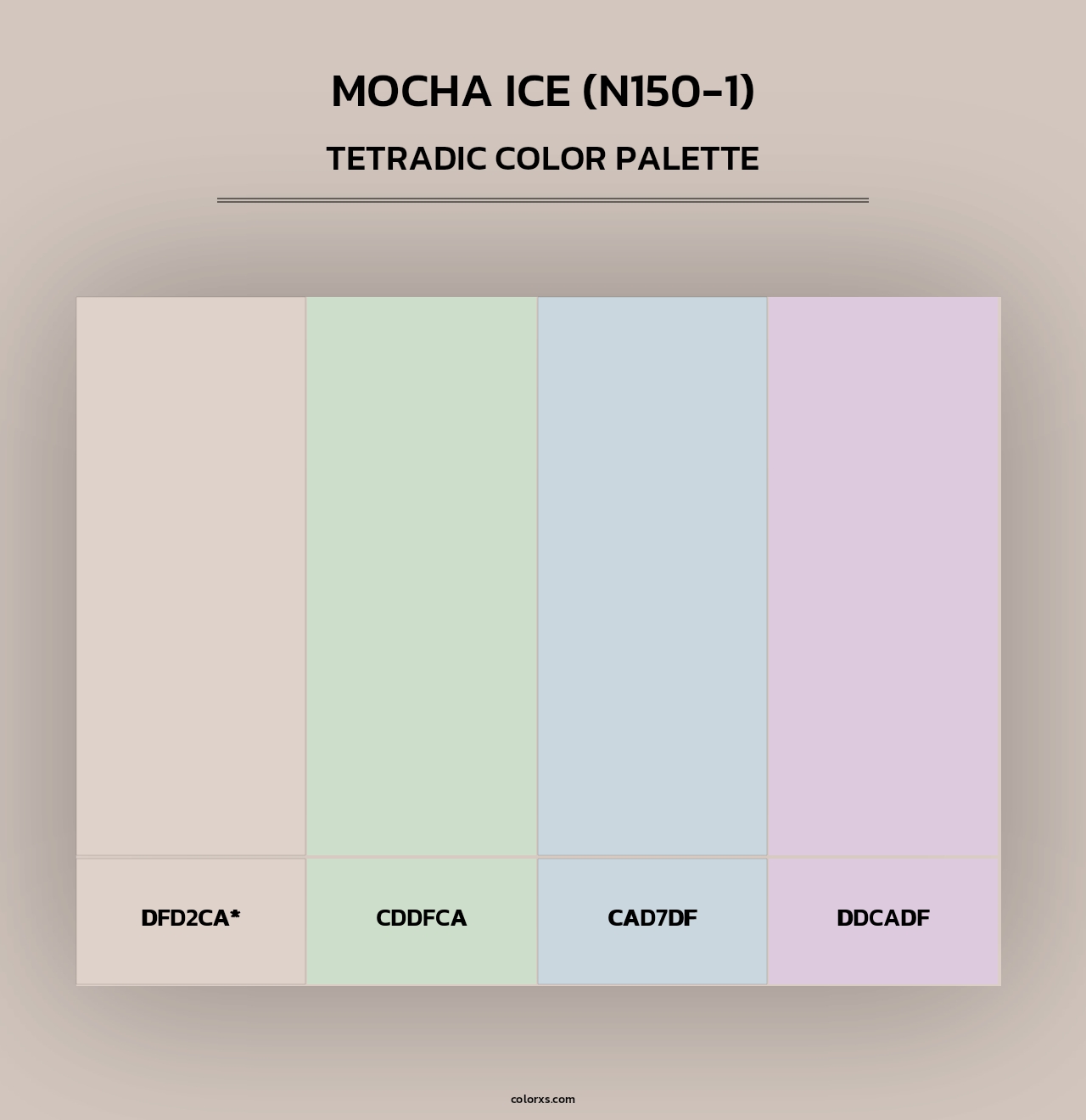 Mocha Ice (N150-1) - Tetradic Color Palette