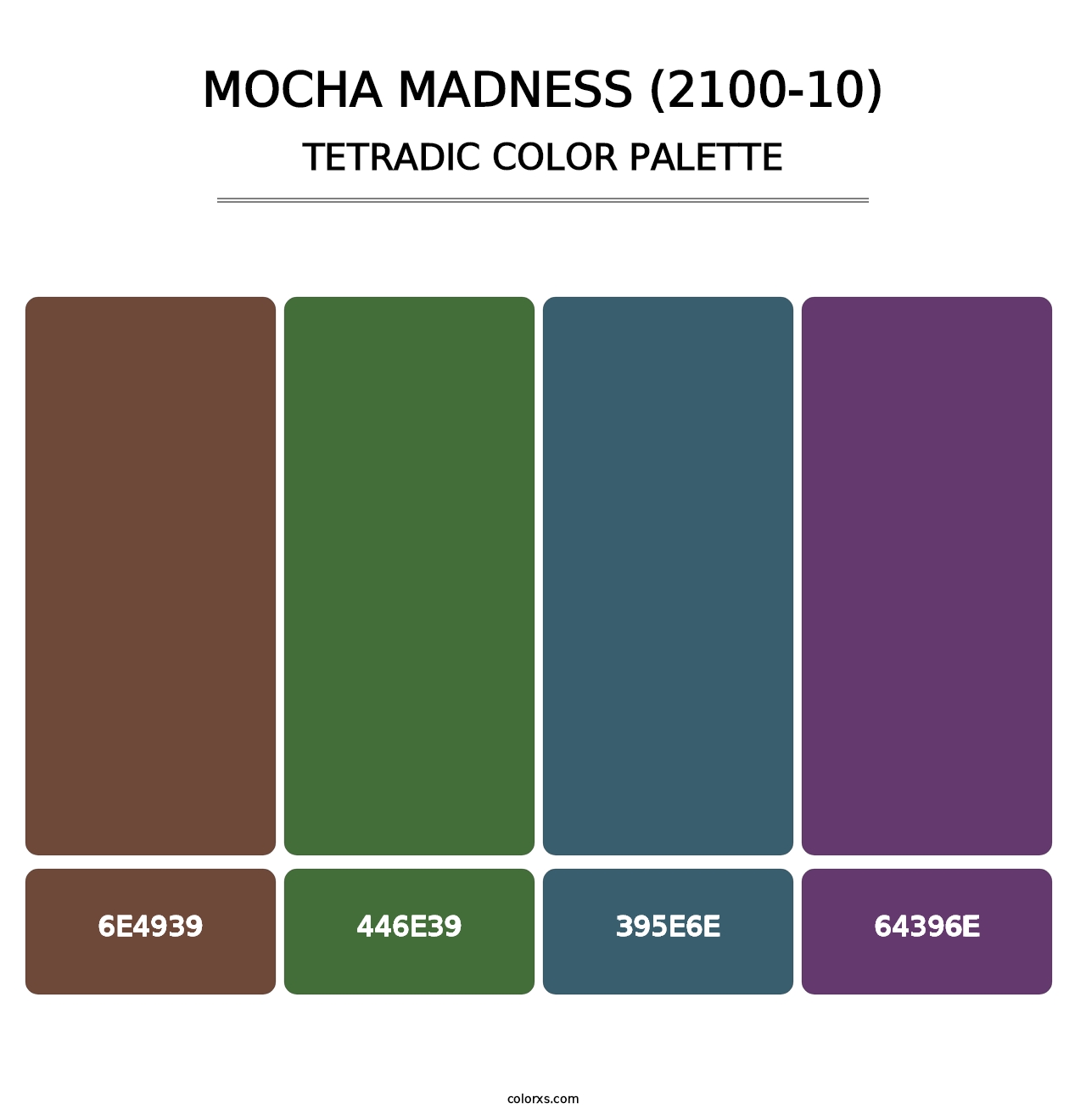 Mocha Madness (2100-10) - Tetradic Color Palette