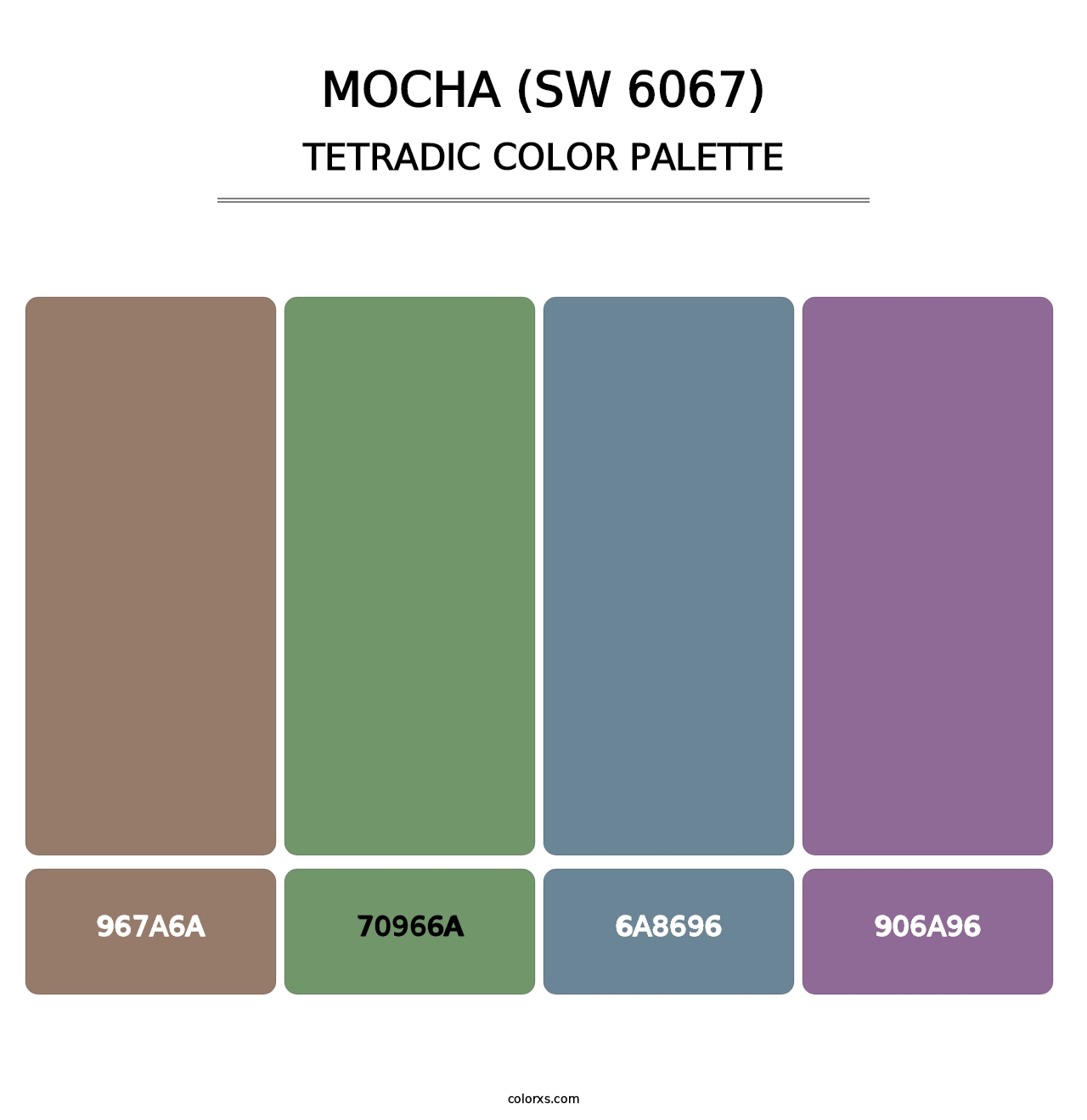 Mocha (SW 6067) - Tetradic Color Palette