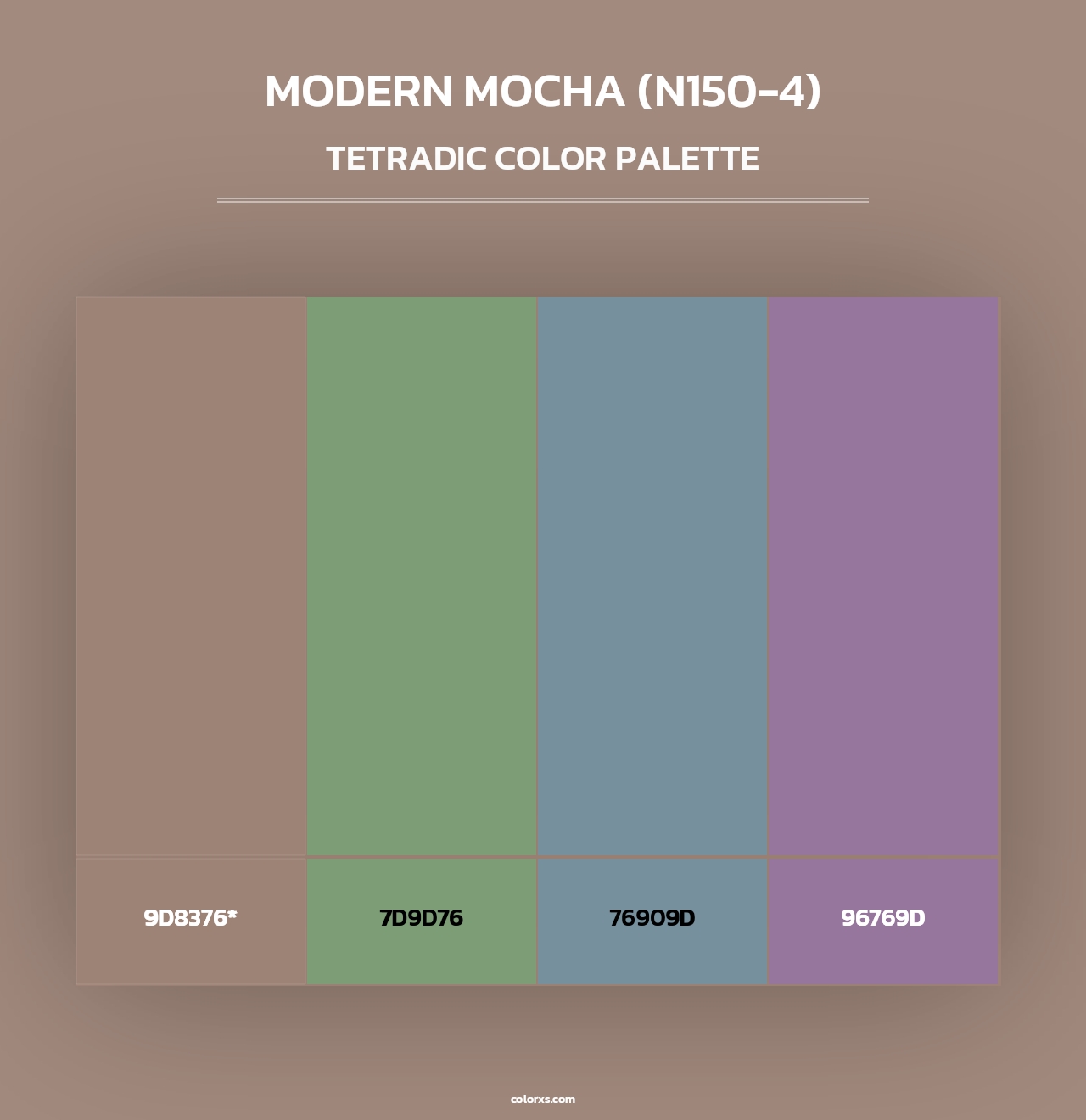 Modern Mocha (N150-4) - Tetradic Color Palette