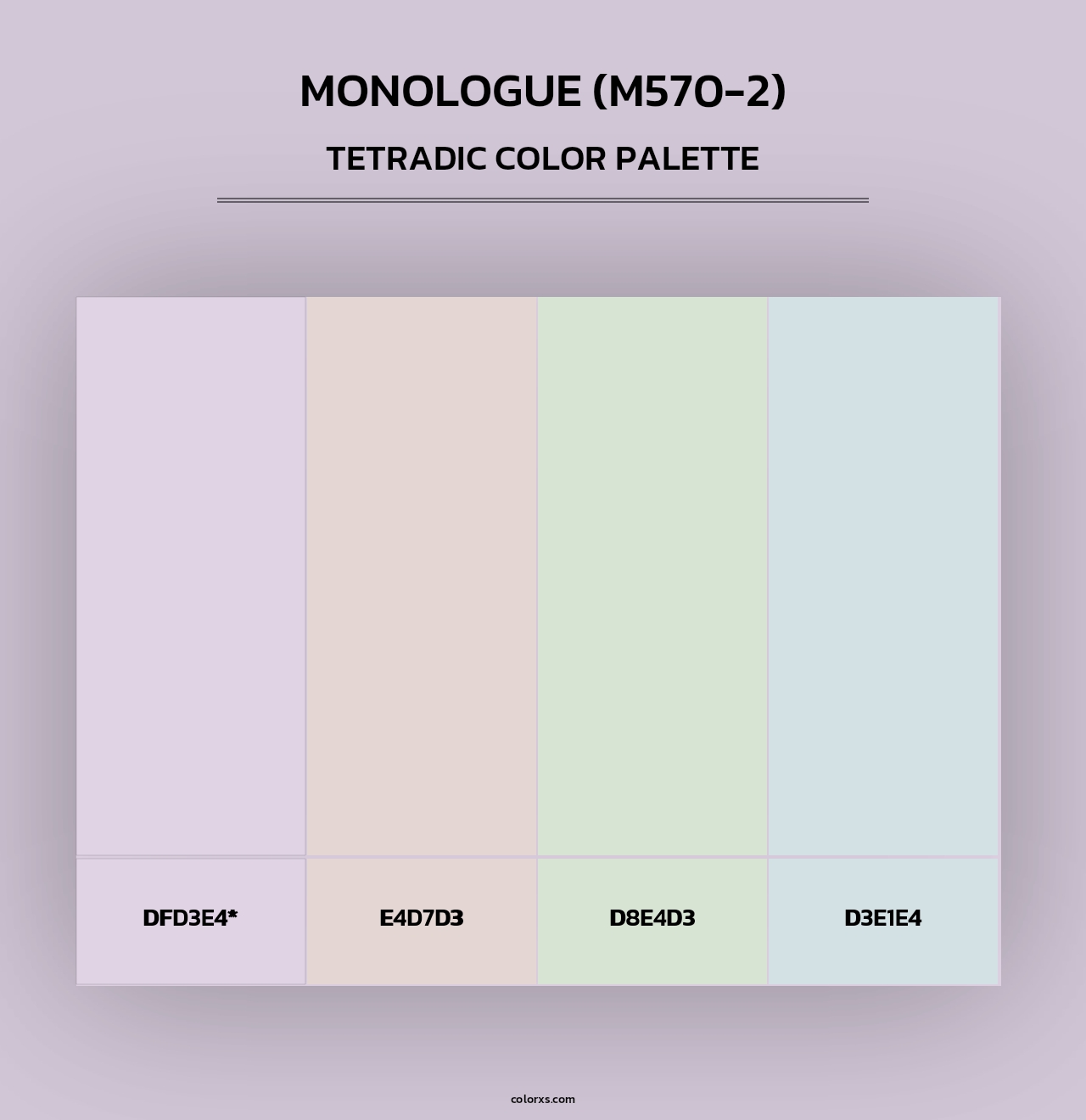 Monologue (M570-2) - Tetradic Color Palette