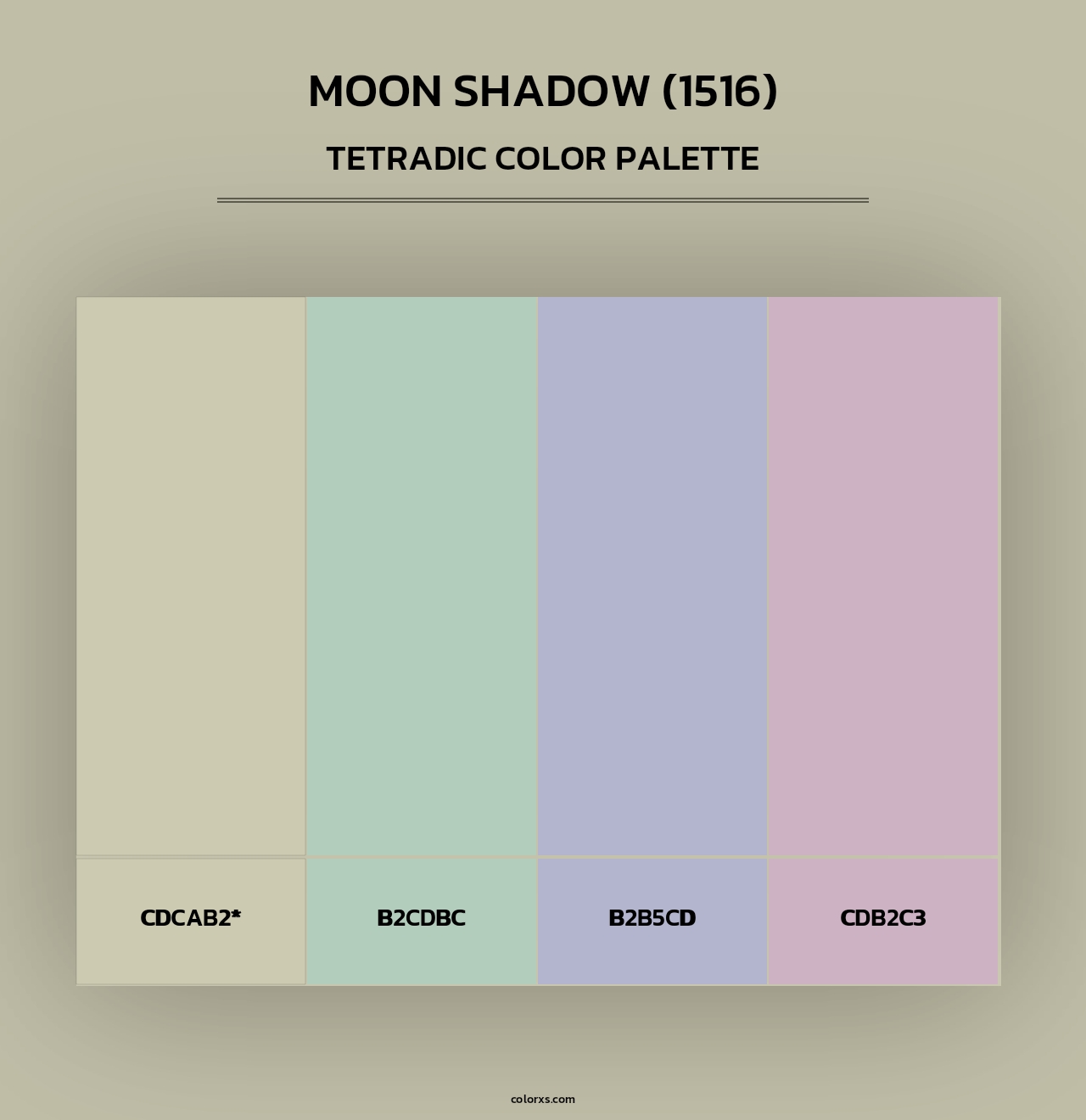 Moon Shadow (1516) - Tetradic Color Palette