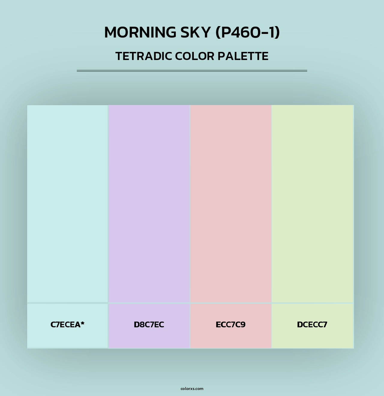 Morning Sky (P460-1) - Tetradic Color Palette
