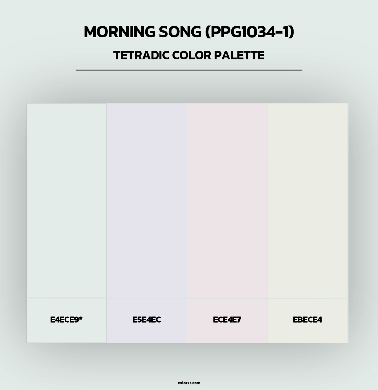 Morning Song (PPG1034-1) - Tetradic Color Palette