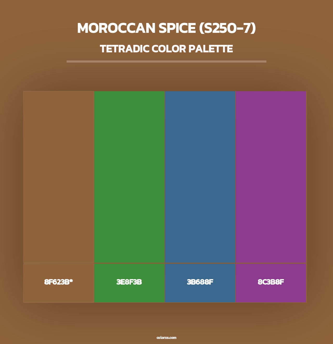 Moroccan Spice (S250-7) - Tetradic Color Palette