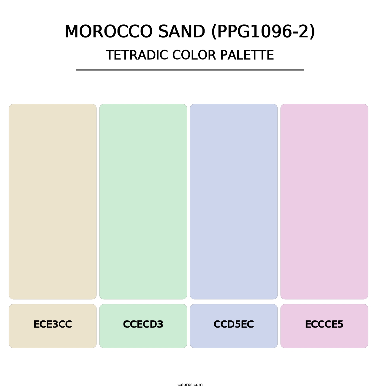Morocco Sand (PPG1096-2) - Tetradic Color Palette