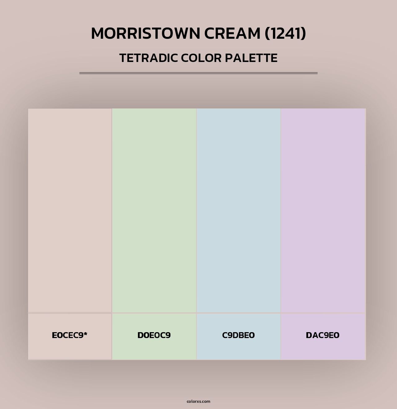 Morristown Cream (1241) - Tetradic Color Palette