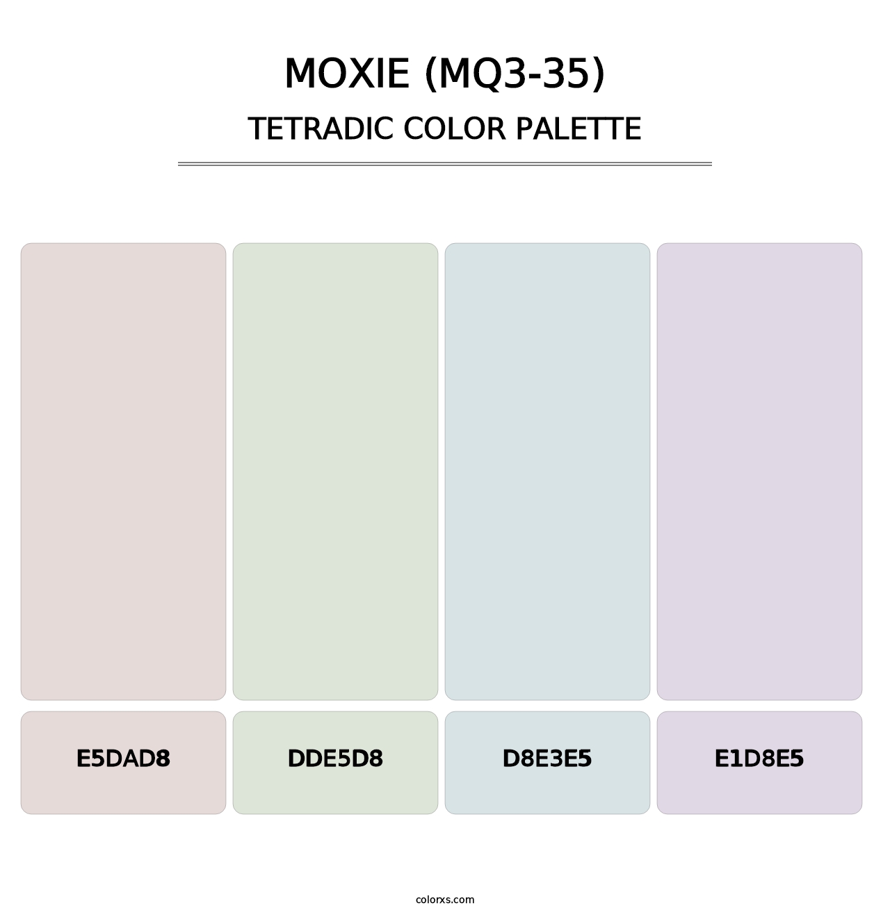 Moxie (MQ3-35) - Tetradic Color Palette