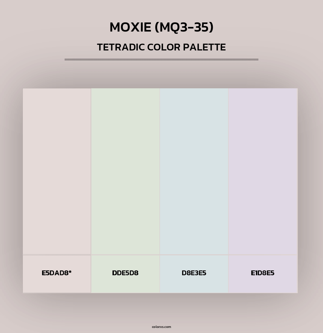 Moxie (MQ3-35) - Tetradic Color Palette