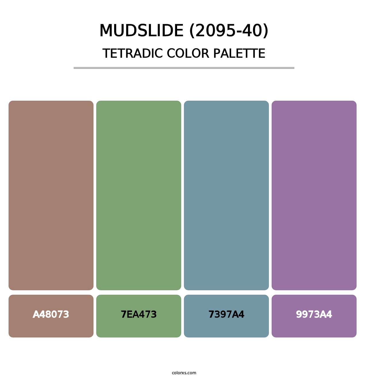 Mudslide (2095-40) - Tetradic Color Palette
