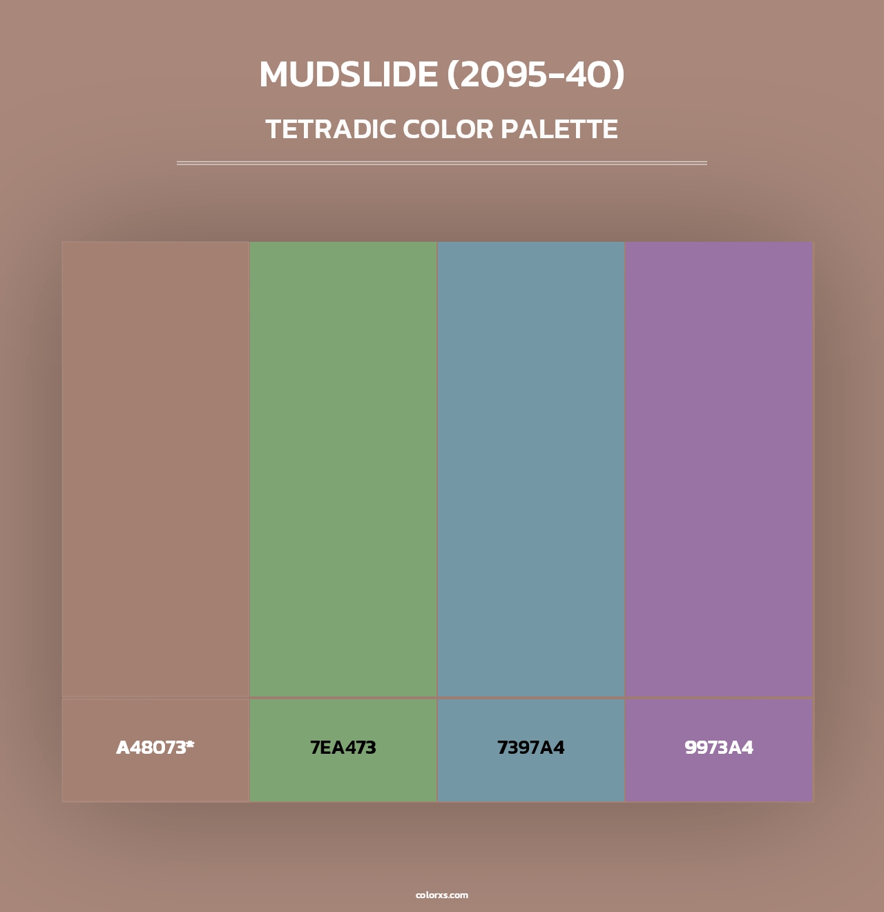 Mudslide (2095-40) - Tetradic Color Palette