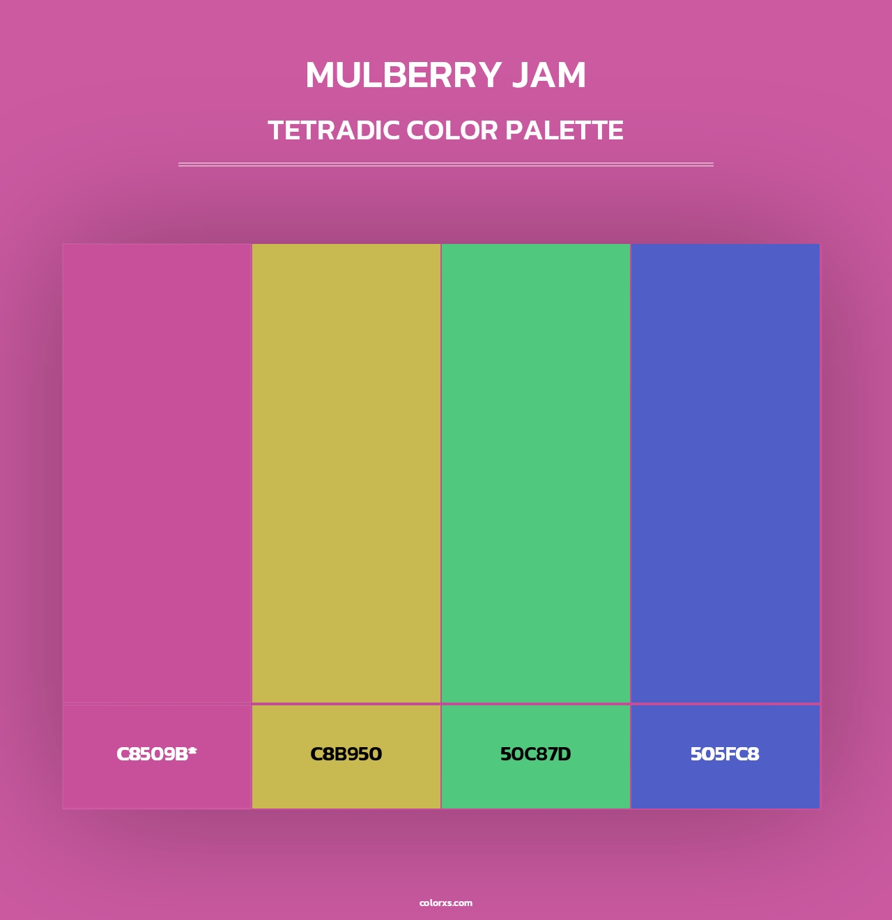 Mulberry Jam - Tetradic Color Palette