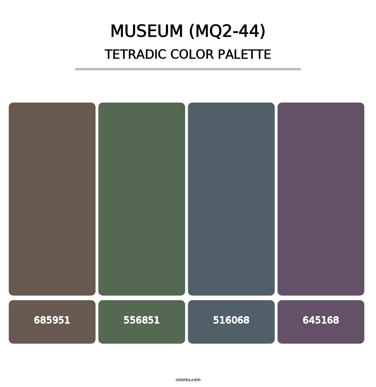 Museum (MQ2-44) - Tetradic Color Palette
