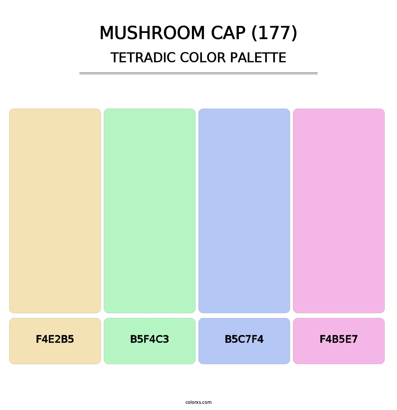 Mushroom Cap (177) - Tetradic Color Palette