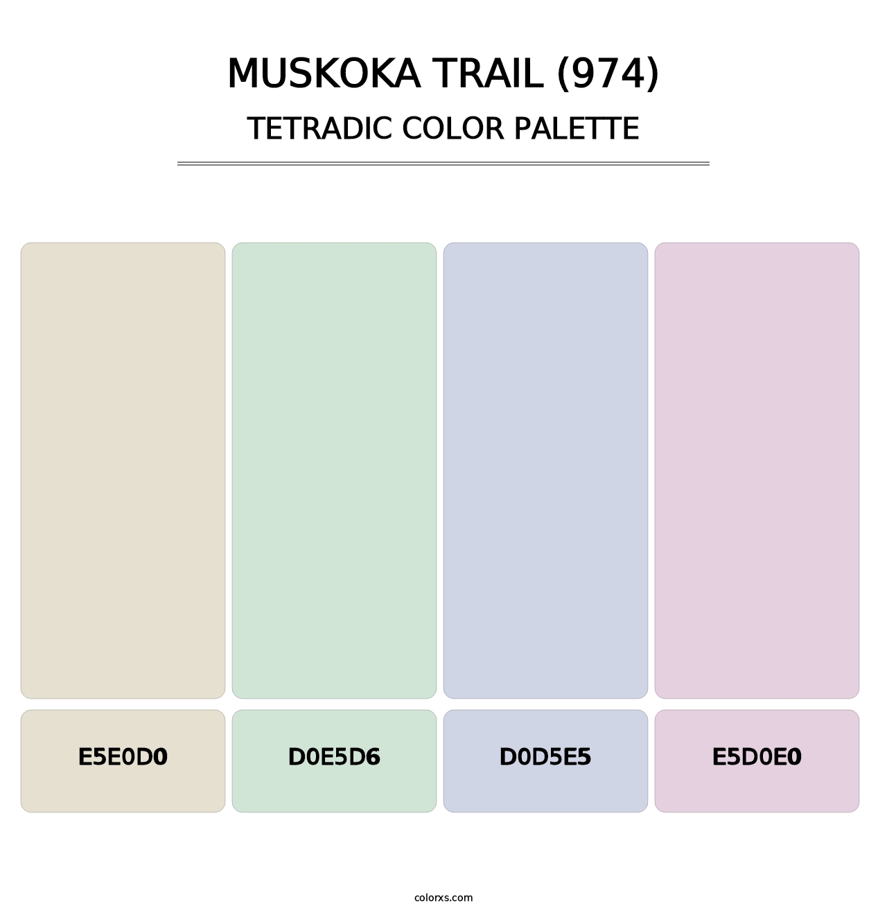 Muskoka Trail (974) - Tetradic Color Palette