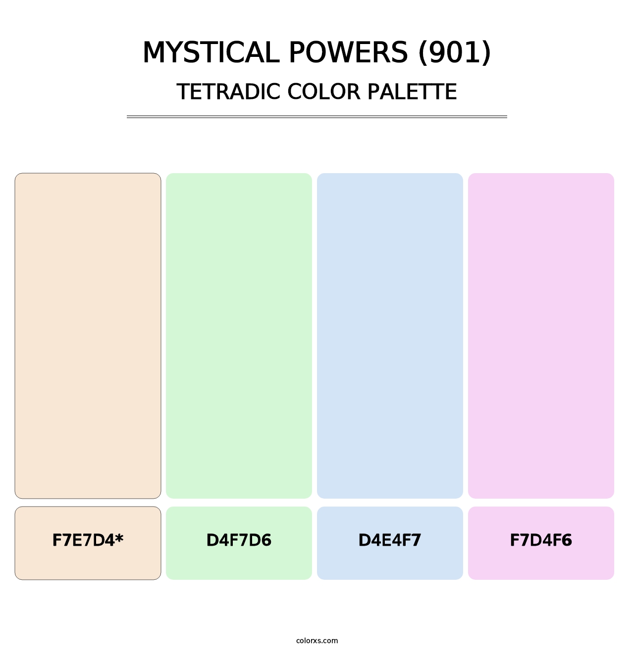 Mystical Powers (901) - Tetradic Color Palette