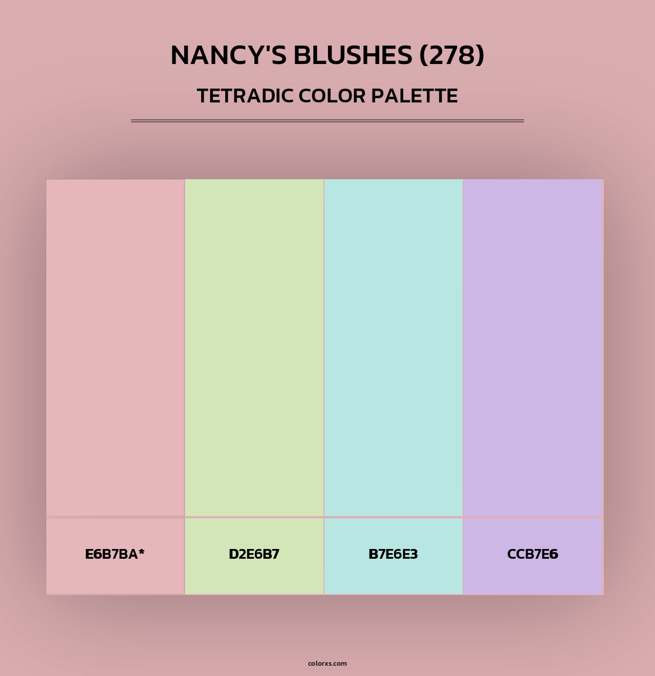 Nancy's Blushes (278) - Tetradic Color Palette