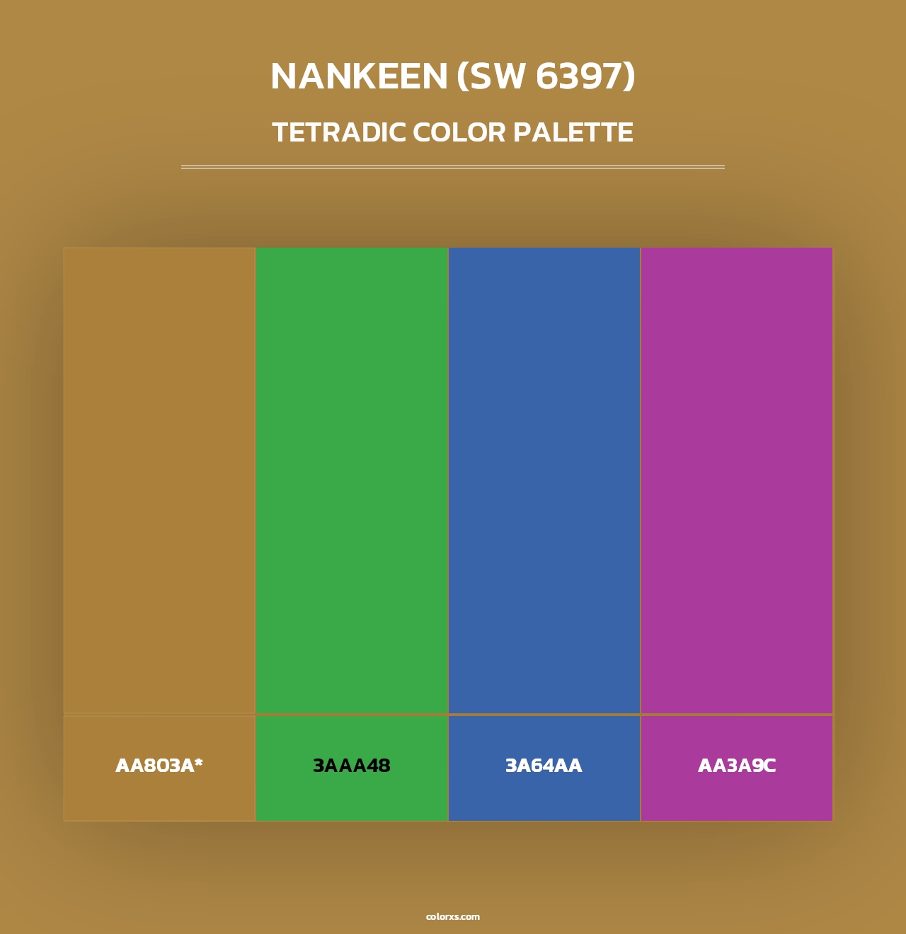 Nankeen (SW 6397) - Tetradic Color Palette