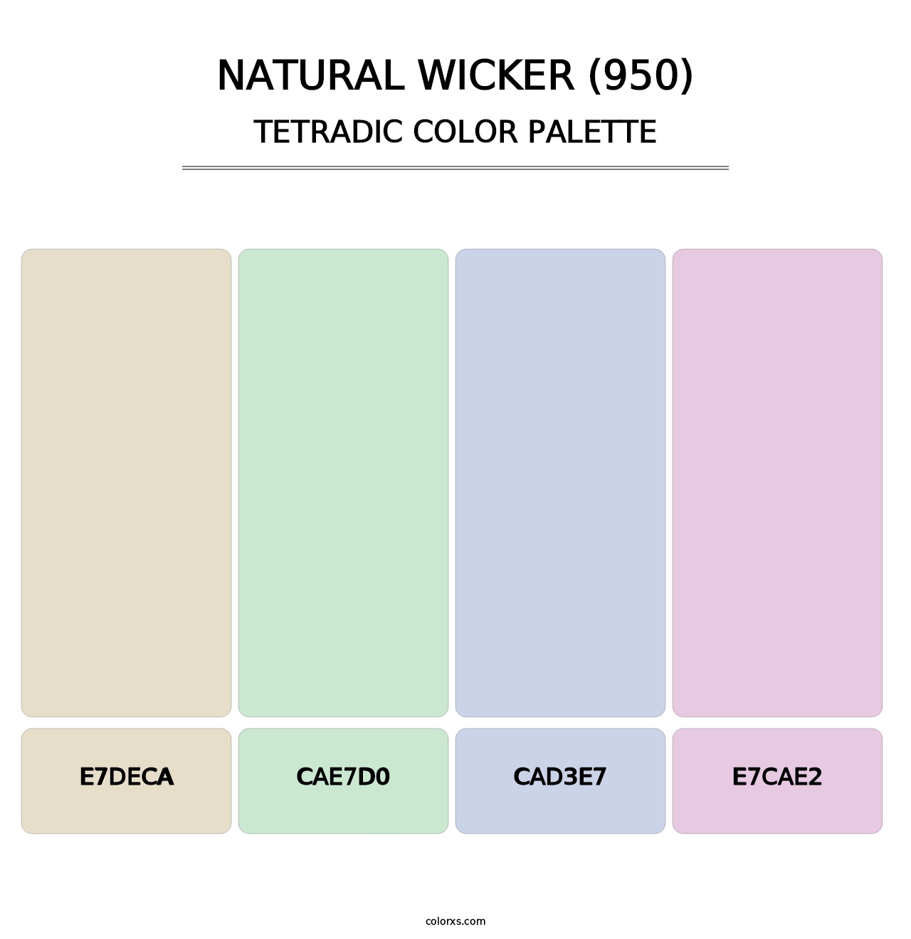 Natural Wicker (950) - Tetradic Color Palette