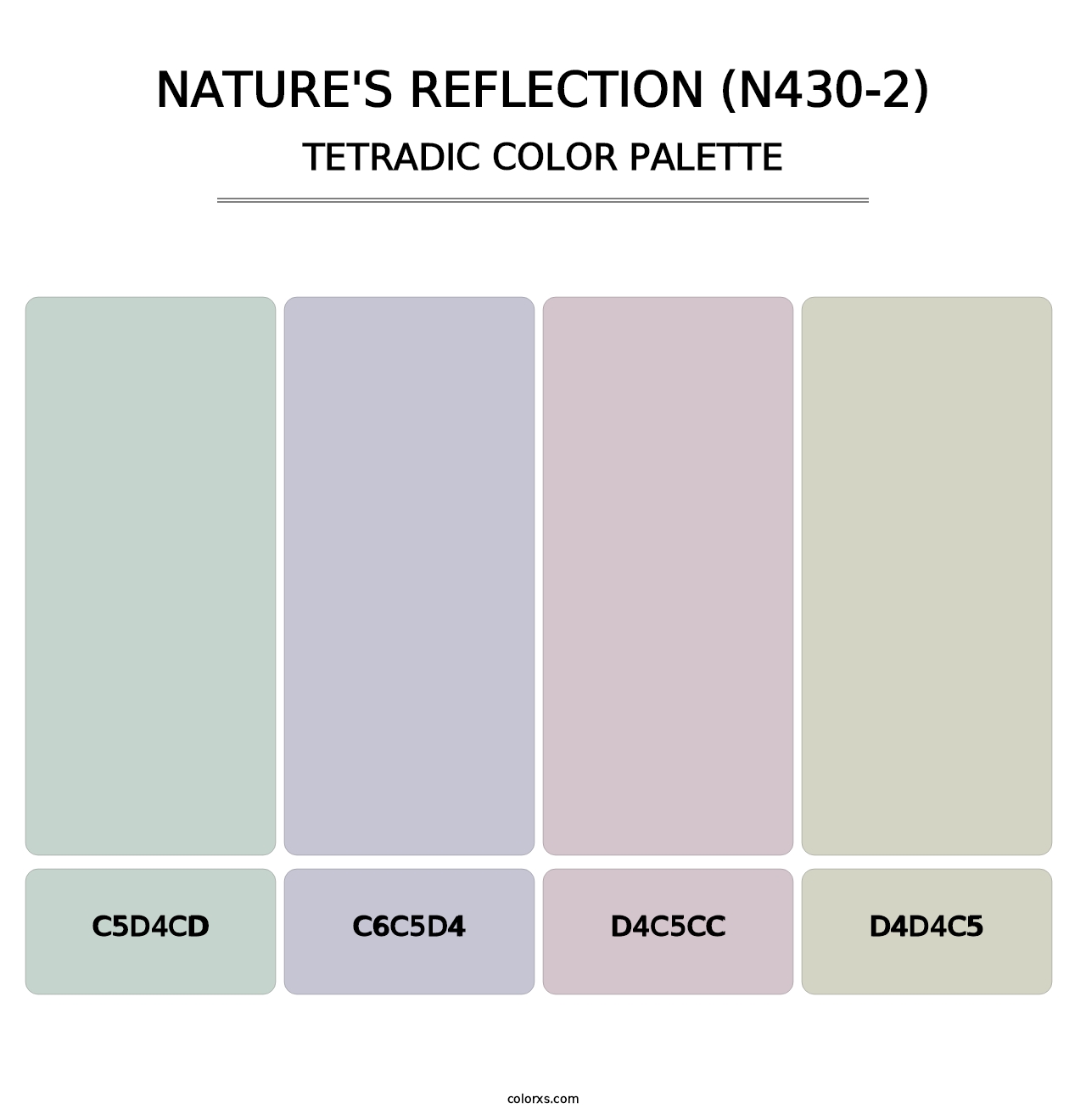 Nature'S Reflection (N430-2) - Tetradic Color Palette