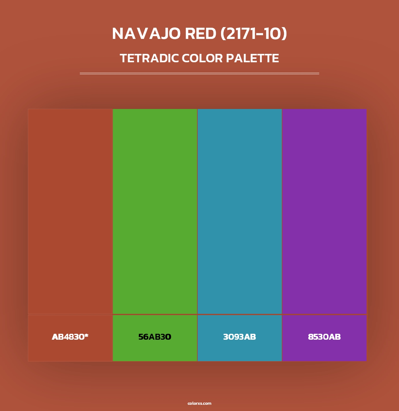 Navajo Red (2171-10) - Tetradic Color Palette