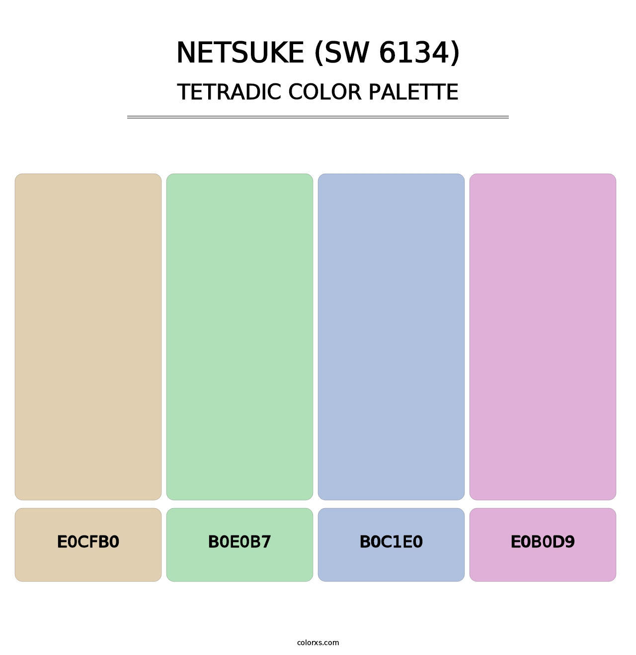 Netsuke (SW 6134) - Tetradic Color Palette