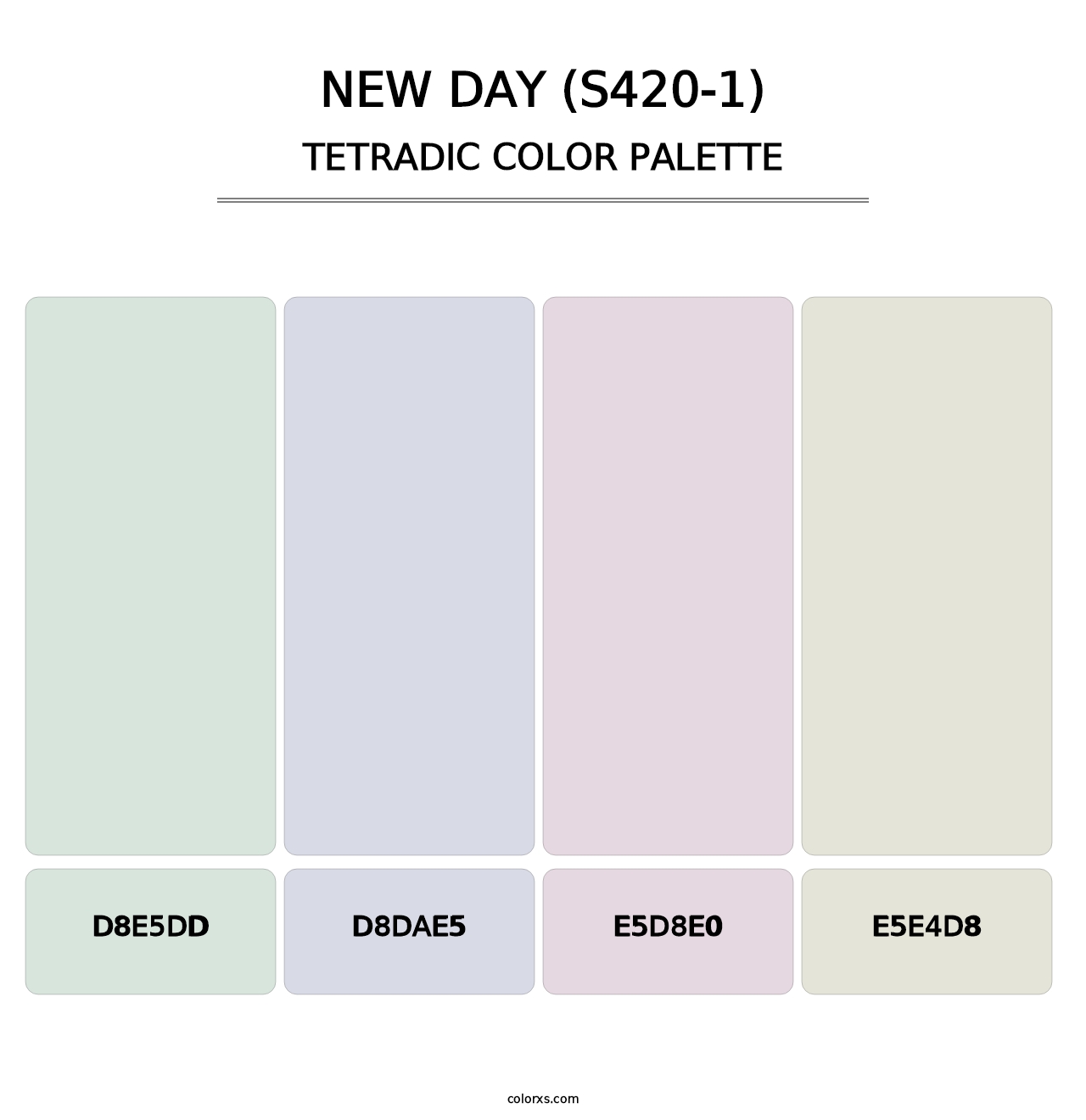 New Day (S420-1) - Tetradic Color Palette