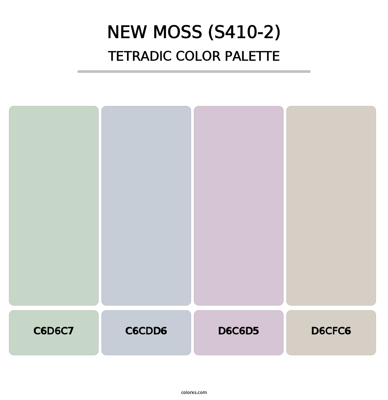 New Moss (S410-2) - Tetradic Color Palette