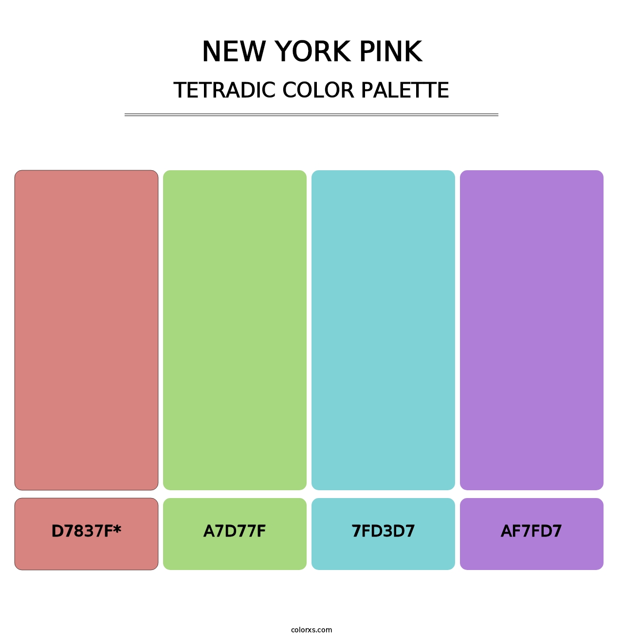 New York Pink - Tetradic Color Palette