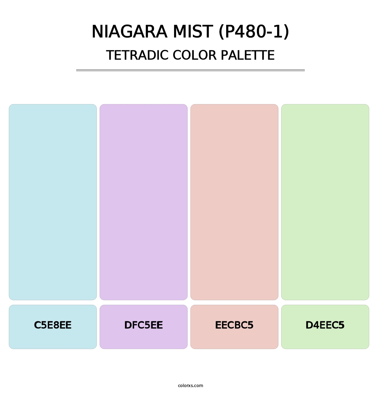 Niagara Mist (P480-1) - Tetradic Color Palette