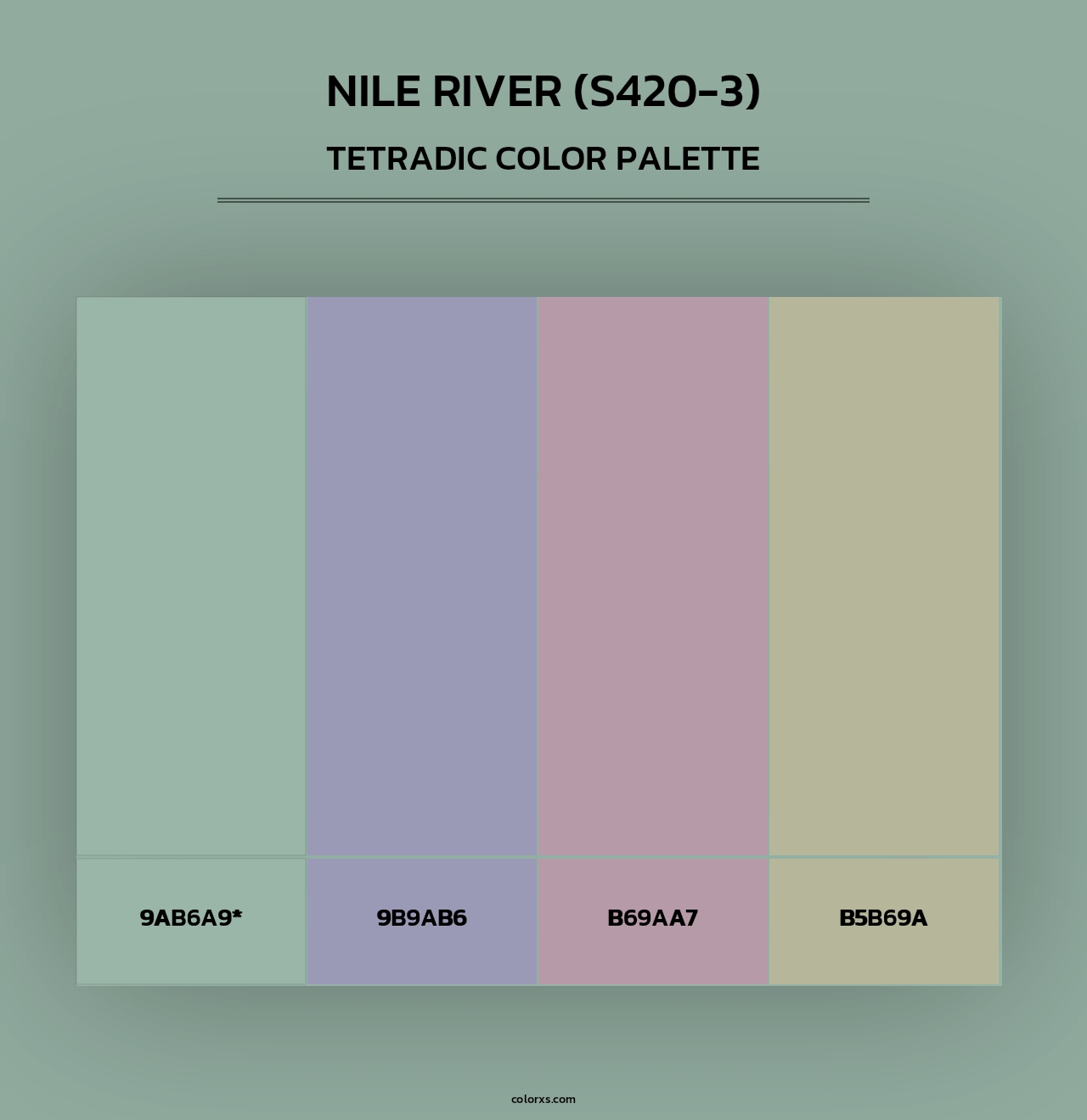 Nile River (S420-3) - Tetradic Color Palette