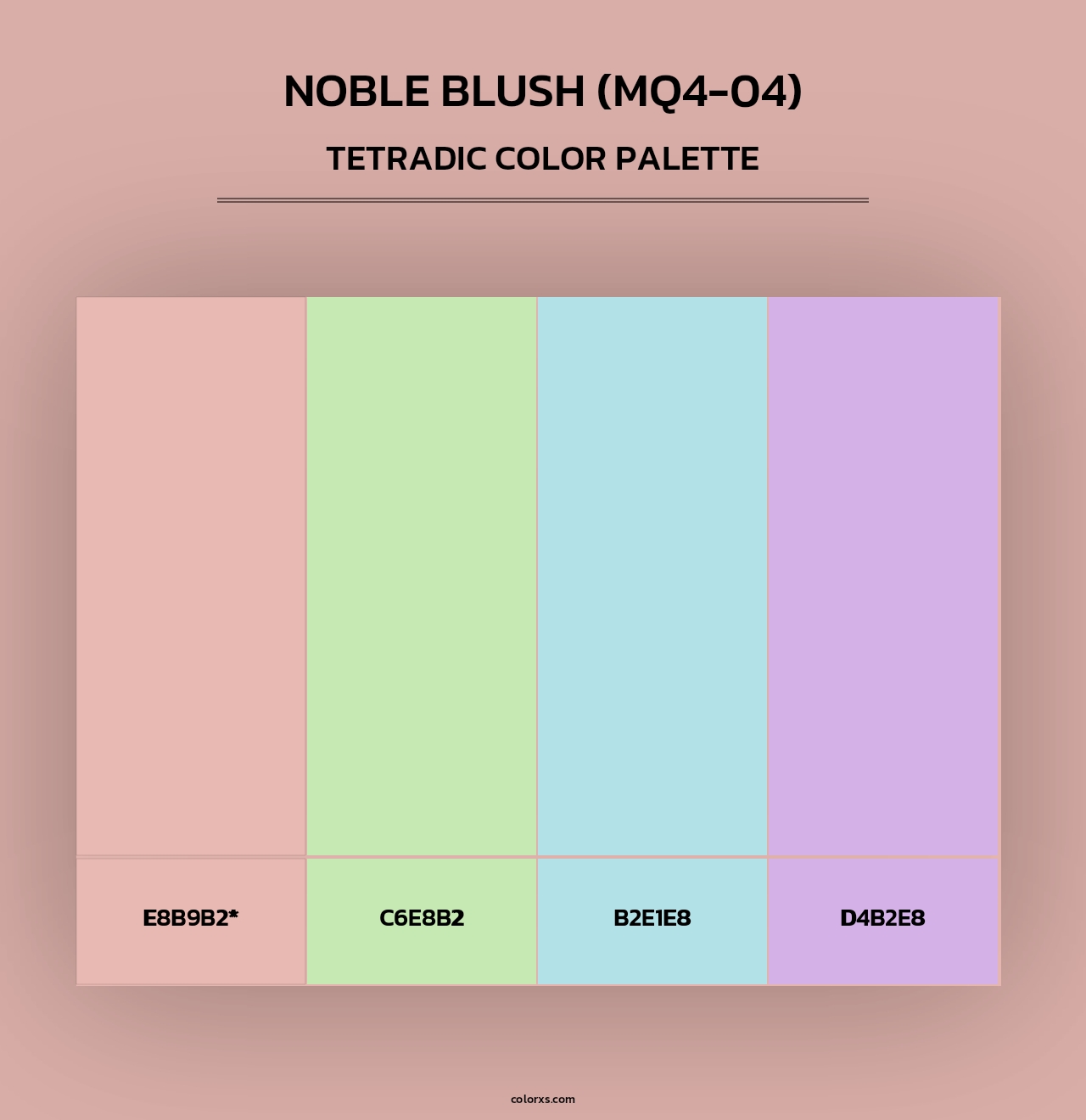 Noble Blush (MQ4-04) - Tetradic Color Palette