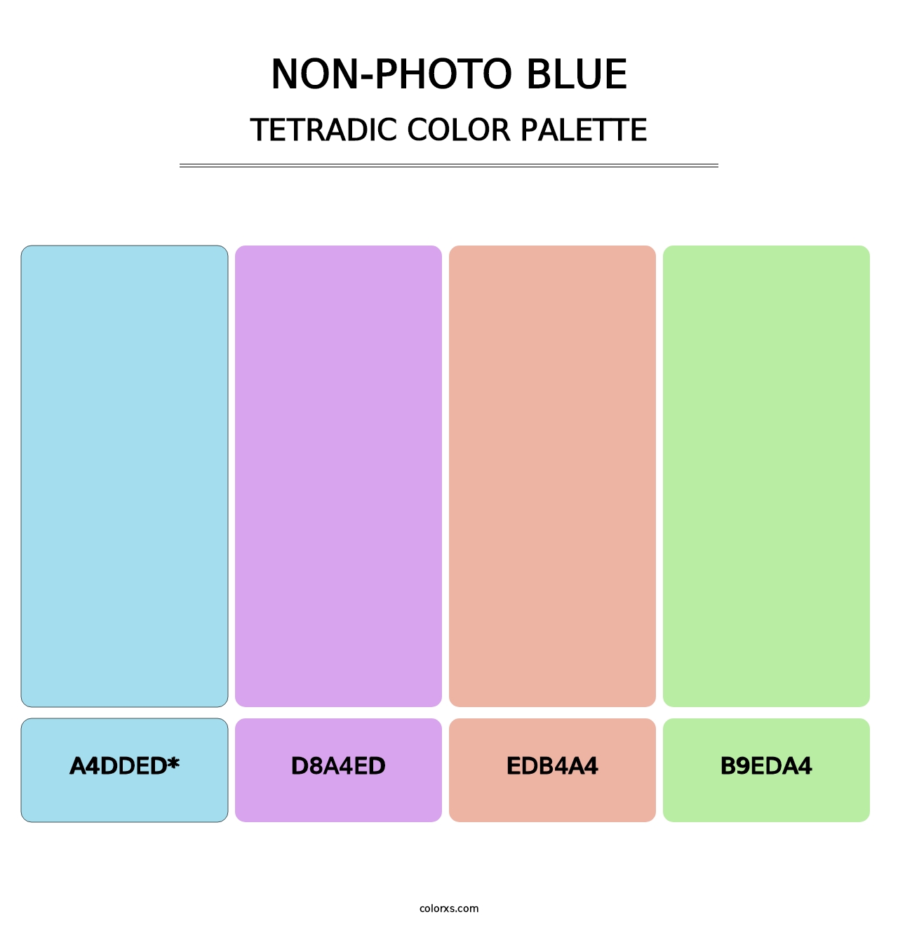 Non-photo Blue - Tetradic Color Palette
