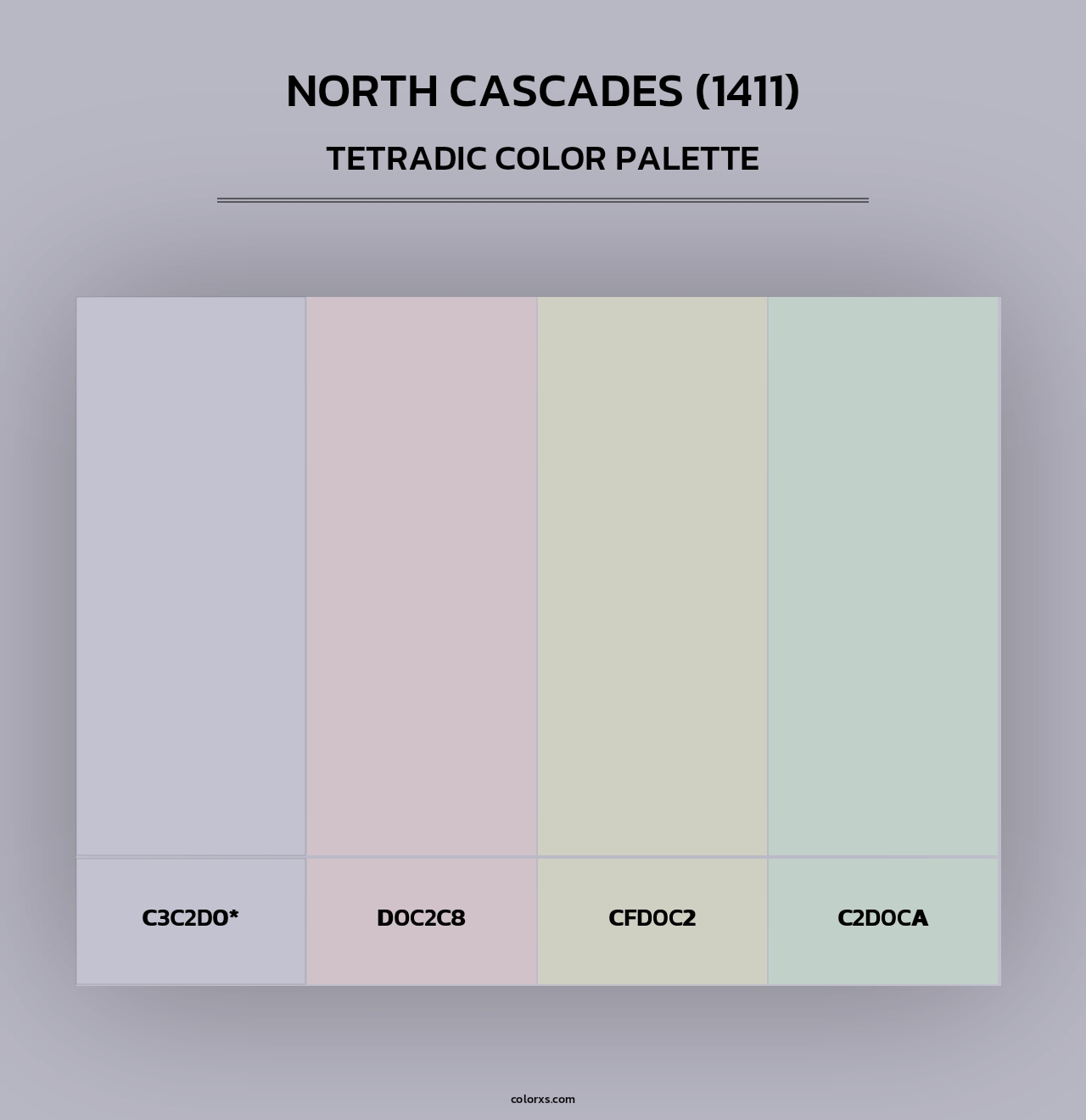 North Cascades (1411) - Tetradic Color Palette