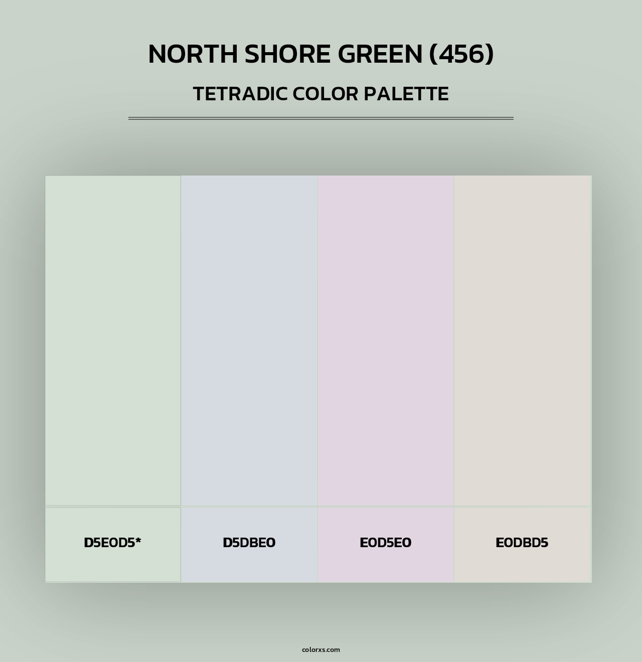 North Shore Green (456) - Tetradic Color Palette