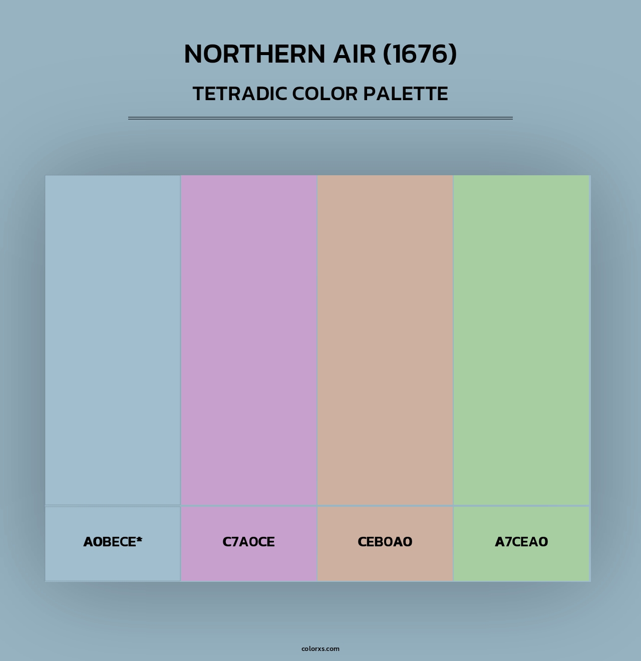 Northern Air (1676) - Tetradic Color Palette