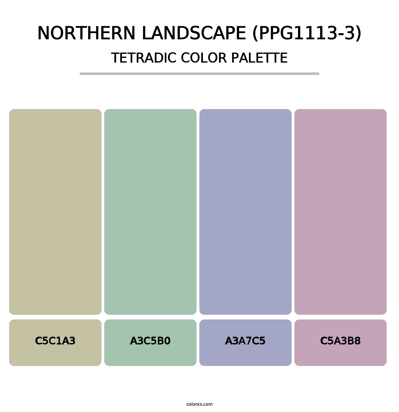 Northern Landscape (PPG1113-3) - Tetradic Color Palette