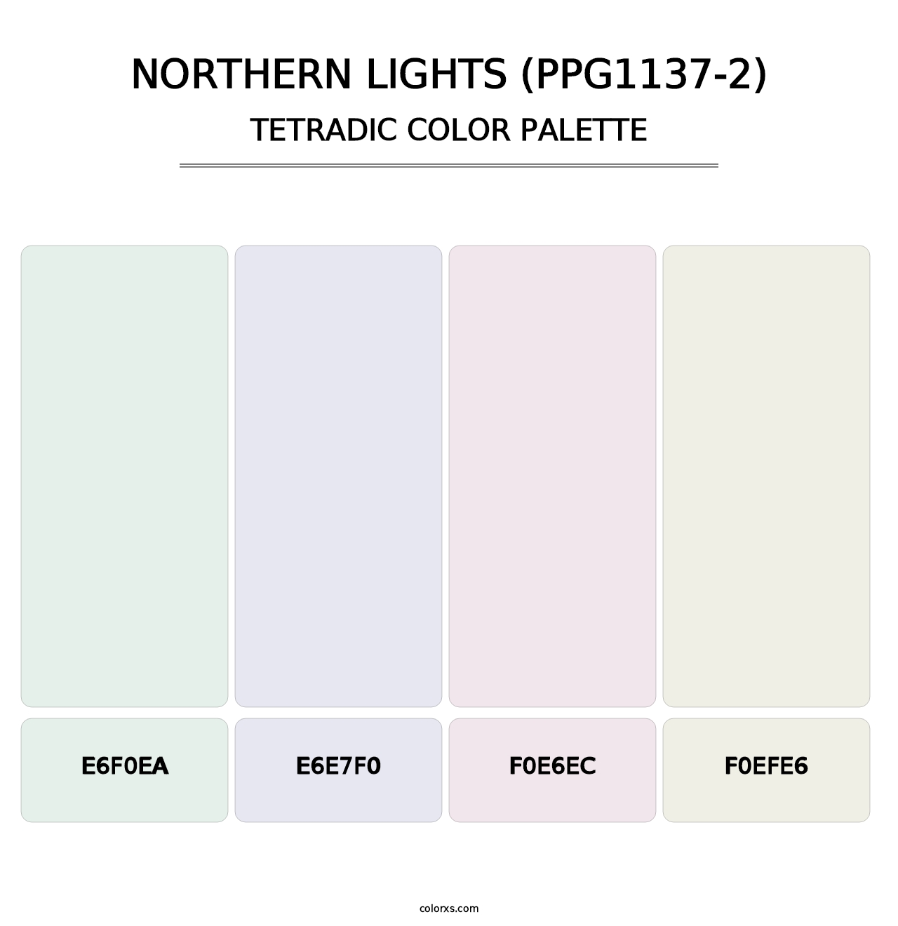 Northern Lights (PPG1137-2) - Tetradic Color Palette