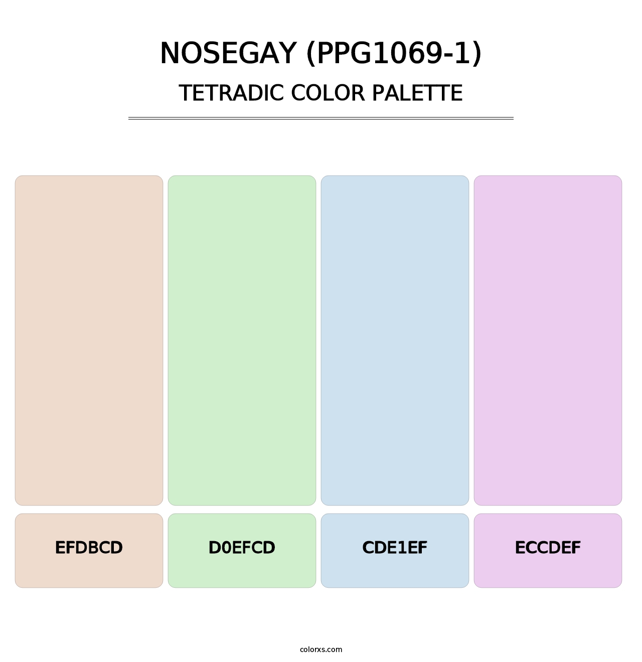Nosegay (PPG1069-1) - Tetradic Color Palette