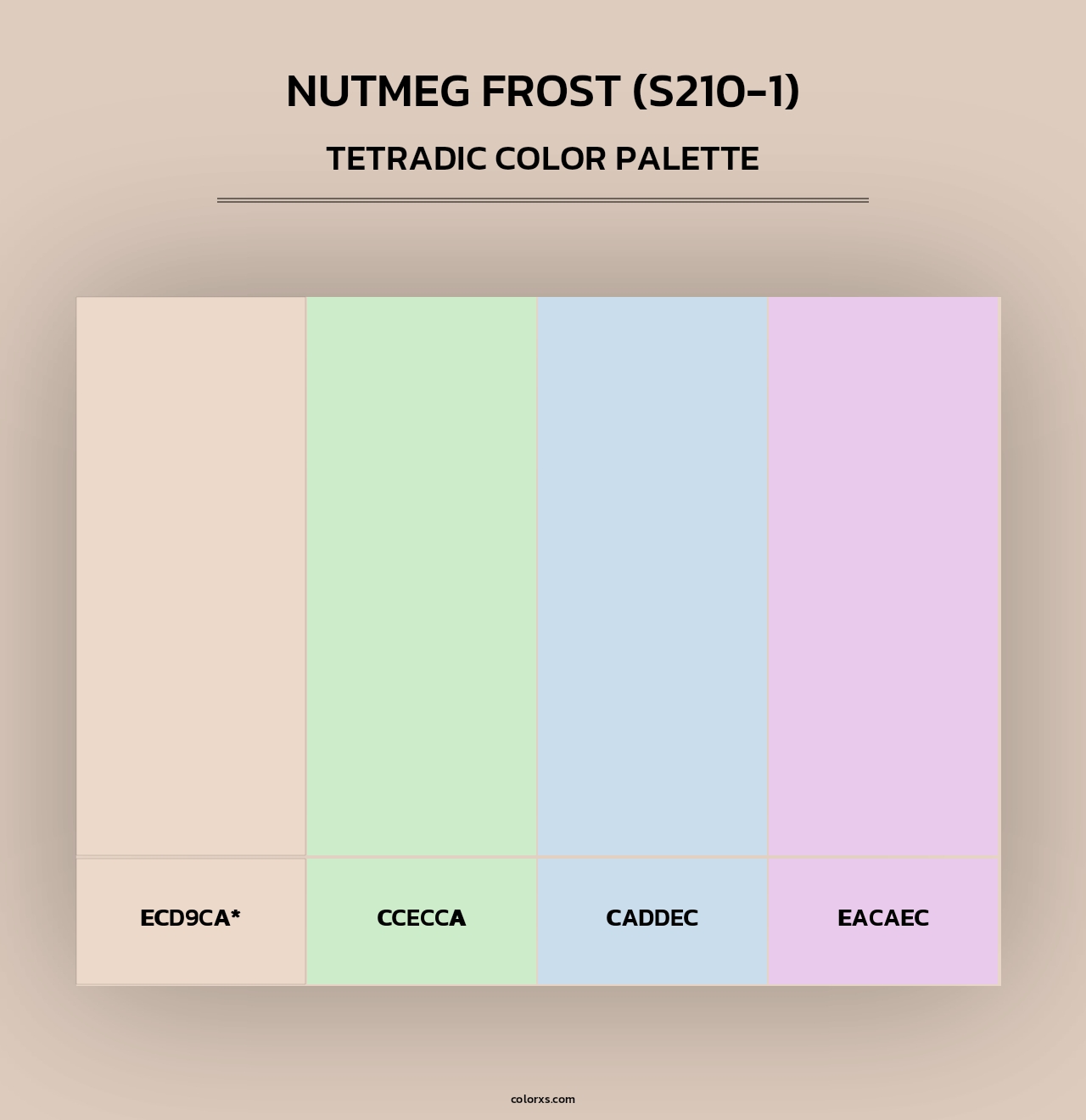 Nutmeg Frost (S210-1) - Tetradic Color Palette