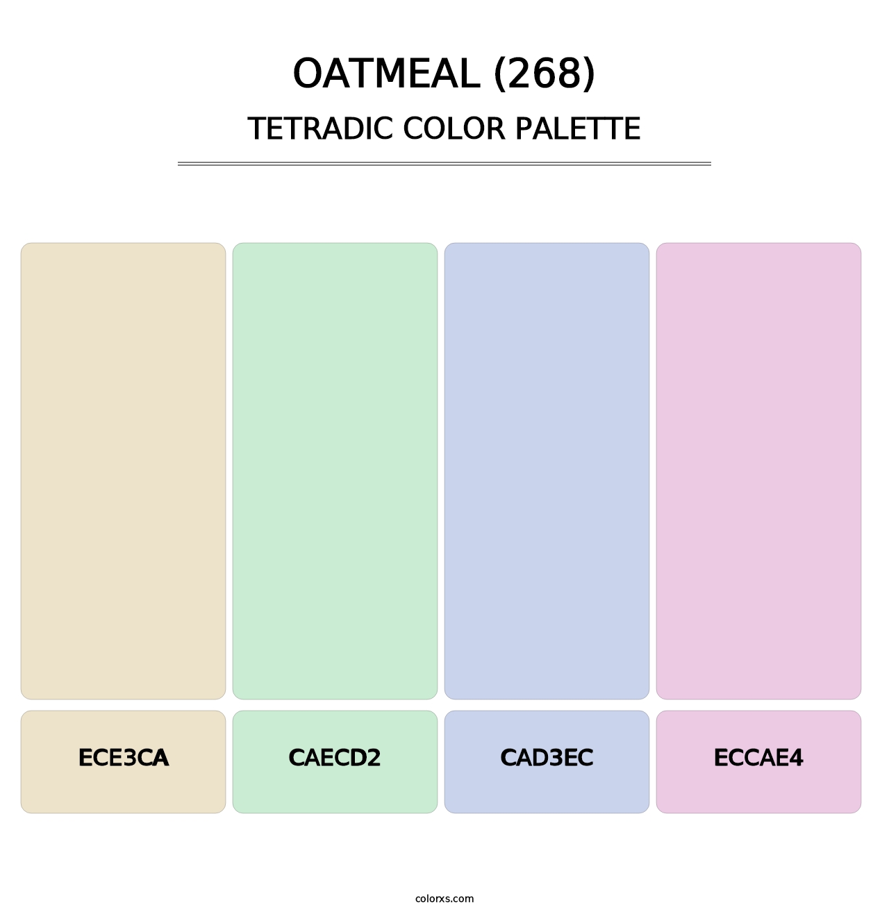 Oatmeal (268) - Tetradic Color Palette