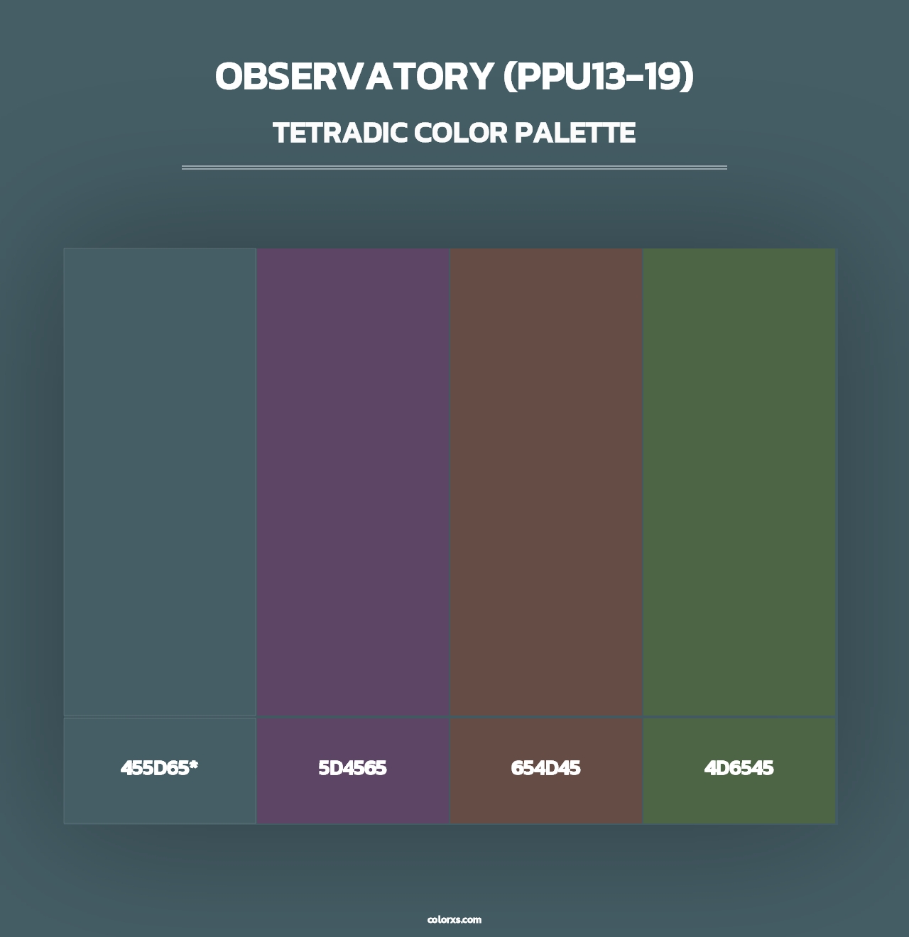Observatory (PPU13-19) - Tetradic Color Palette