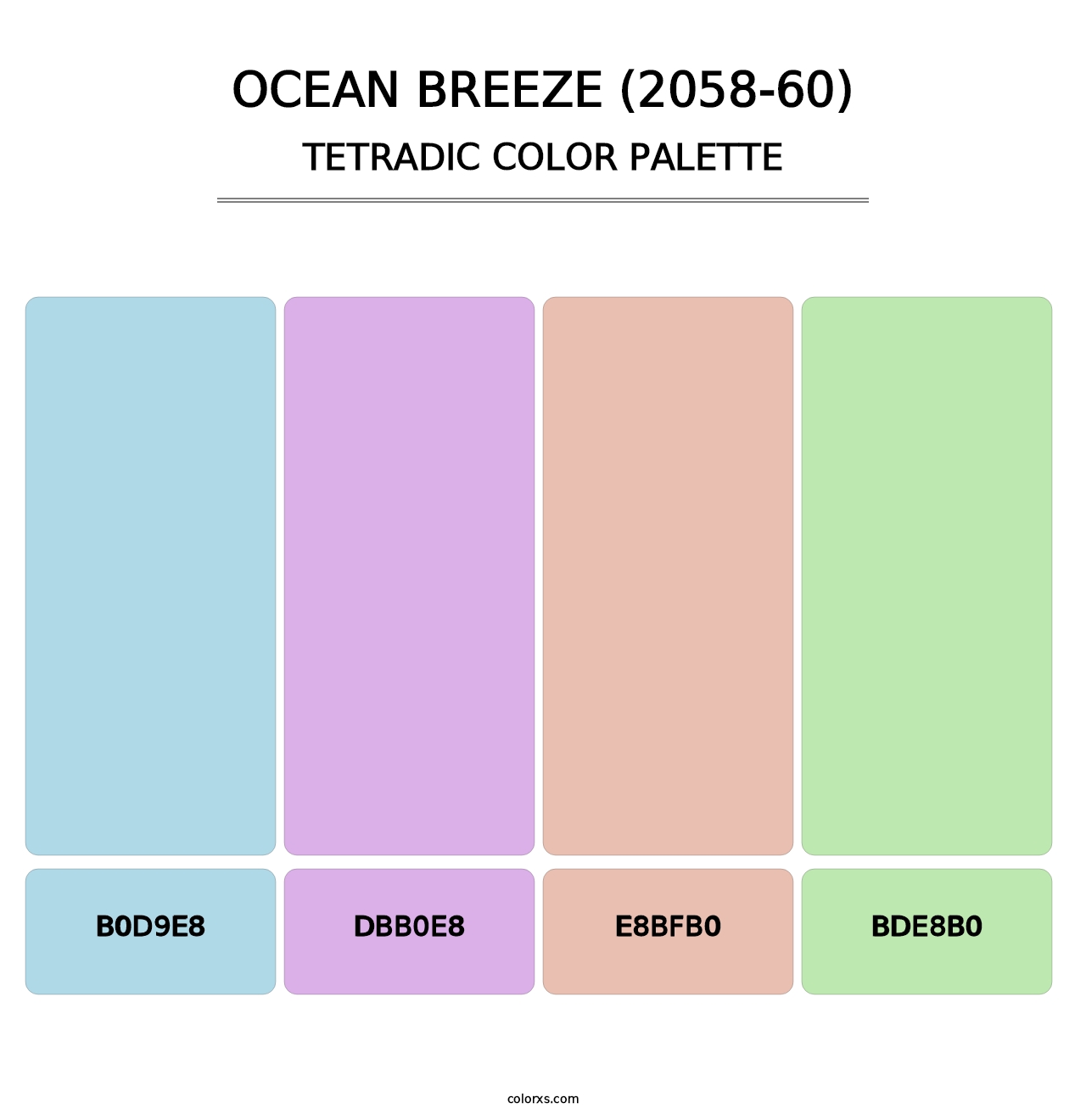 Ocean Breeze (2058-60) - Tetradic Color Palette