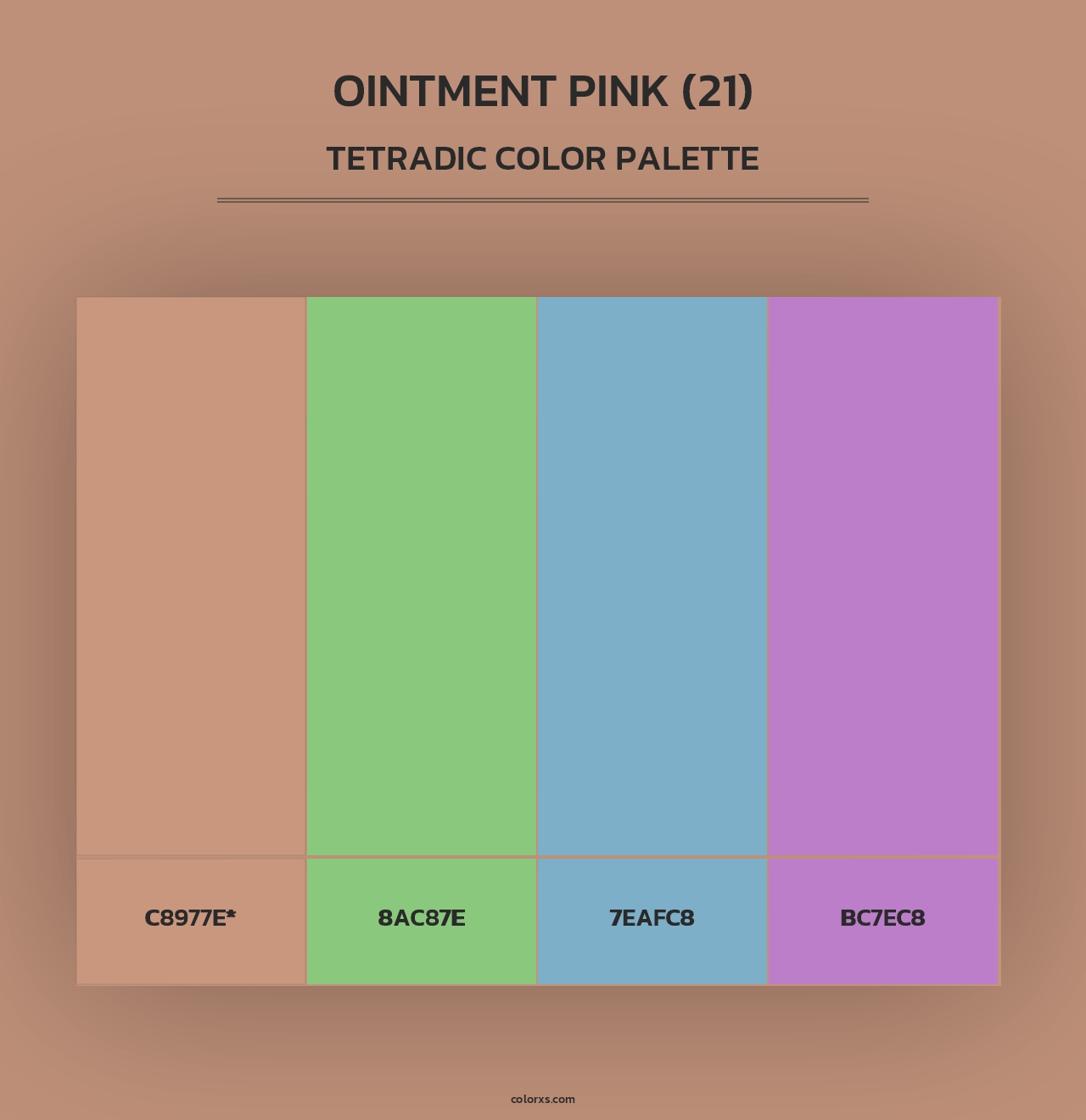 Ointment Pink (21) - Tetradic Color Palette