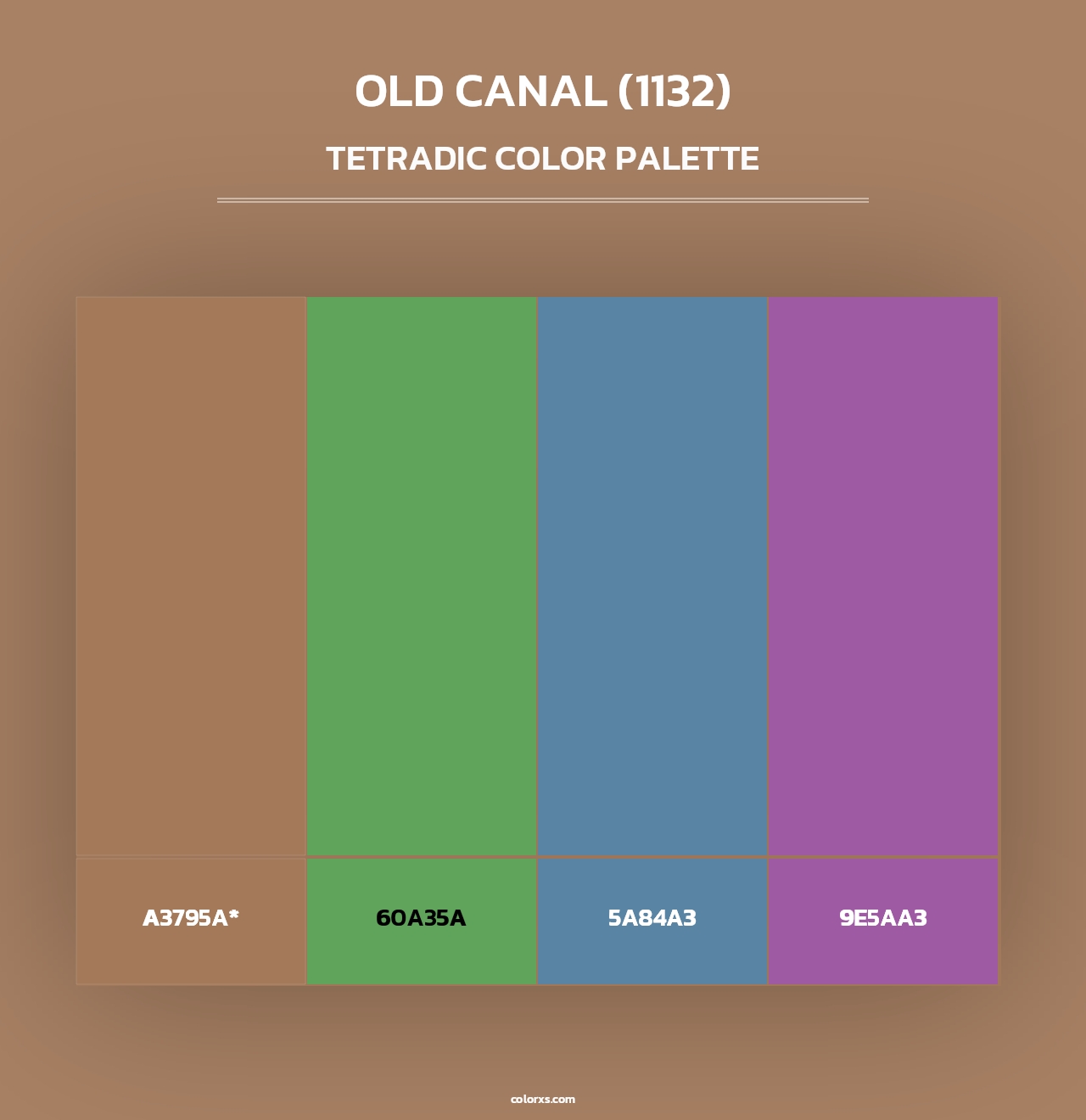 Old Canal (1132) - Tetradic Color Palette
