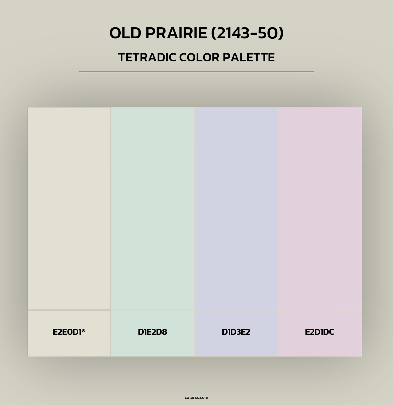 Old Prairie (2143-50) - Tetradic Color Palette
