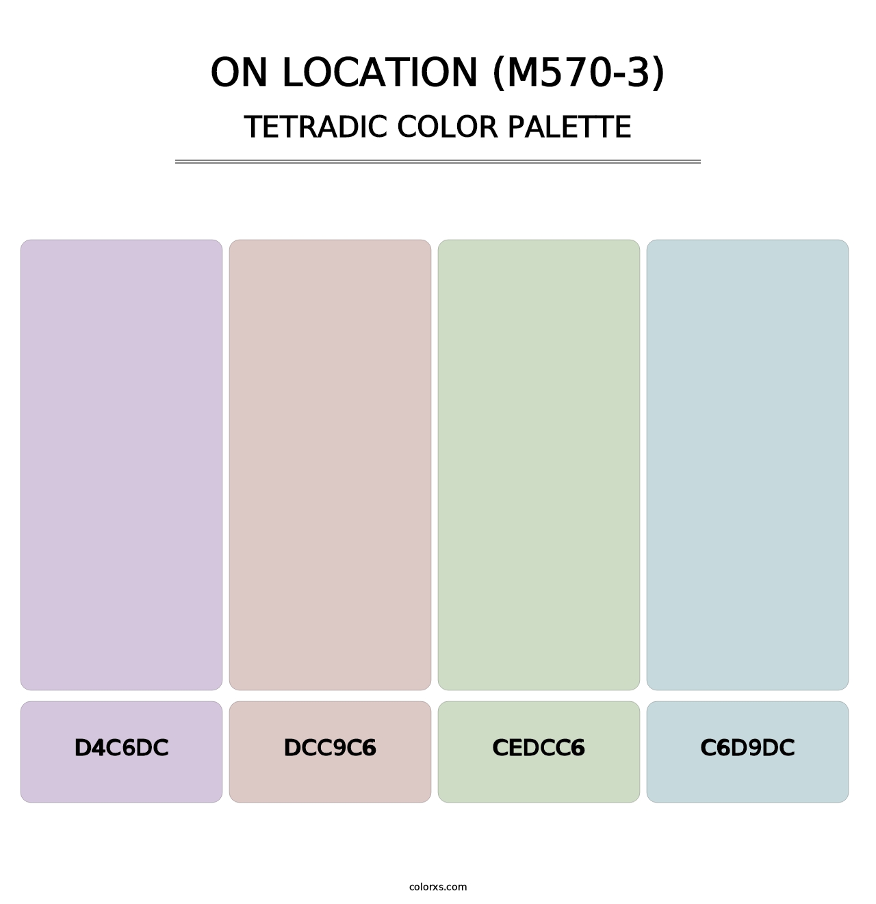On Location (M570-3) - Tetradic Color Palette
