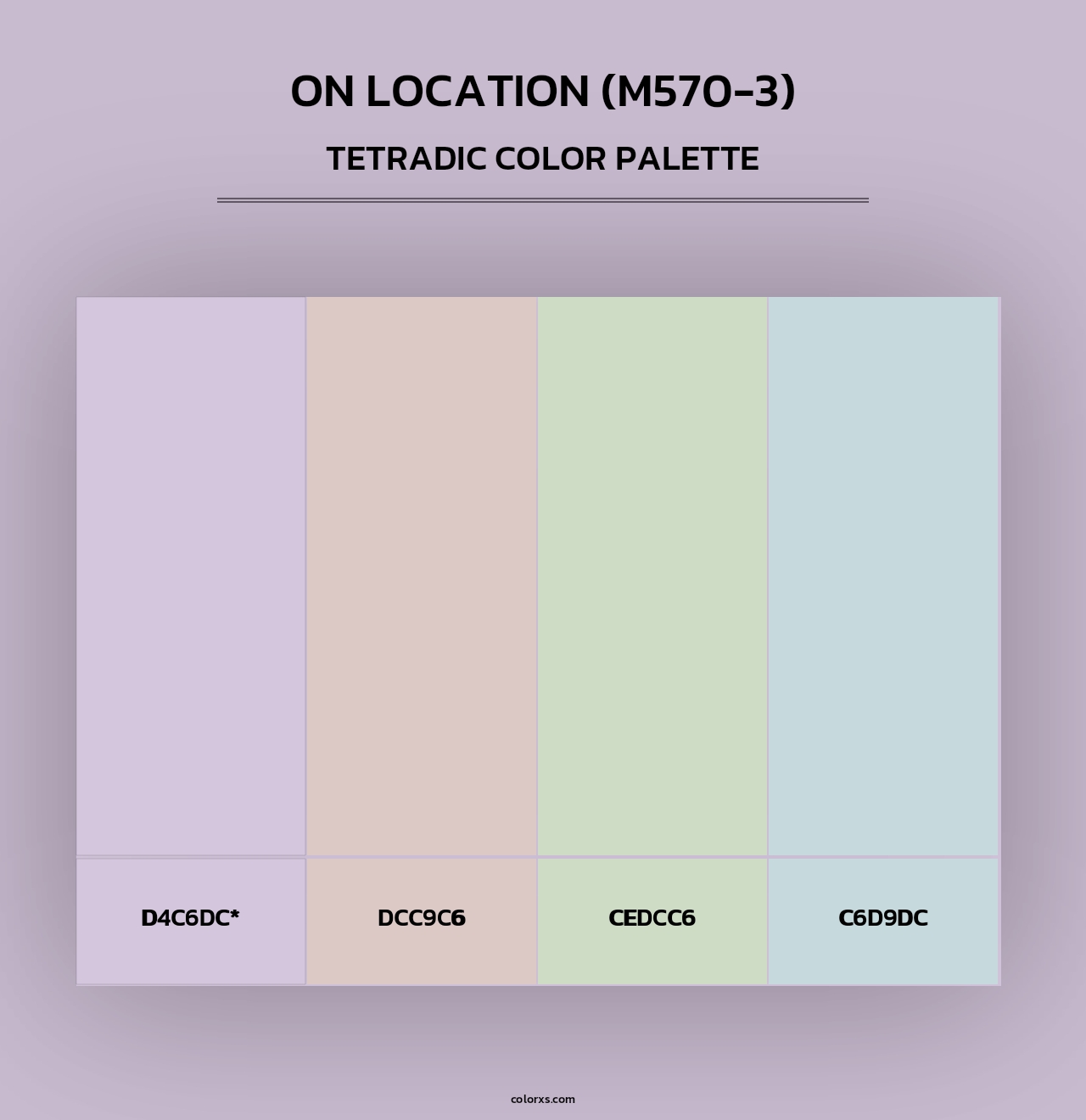 On Location (M570-3) - Tetradic Color Palette